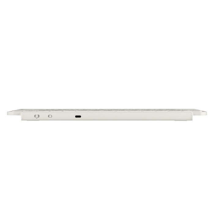 Клавіатура мембрана Keychron B1 Pro, USB/WL/BT, ivory white