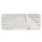 Клавіатура мембрана Keychron B1 Pro, USB/WL/BT, ivory white