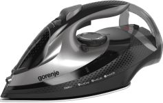 Праска Gorenje, 3250Вт, 420мл, паровий удар-250гр, верт. відпарювання, антинакип, автовідключення, керам. підошва, чорний