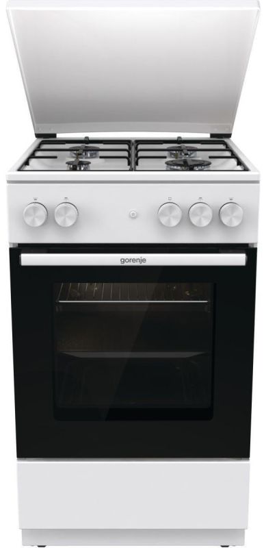 Плита Gorenje  газова, 70л, 50x60см, емальовані, з кришкою, білий