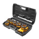 Плашки и метчики Tolsen Профи, набор 9шт, 1/4", 3/8", 1/2", 3/4", 1", 5/4"