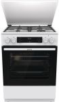 Плита Gorenje комбінована, 71л, 60x60см, дисплей, IconLed, чавун, білий