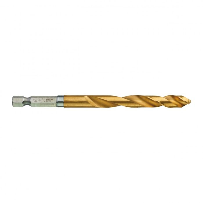 Свердло по металу Milwaukee RedHEX HSS-G TiN, 8х70х111мм
