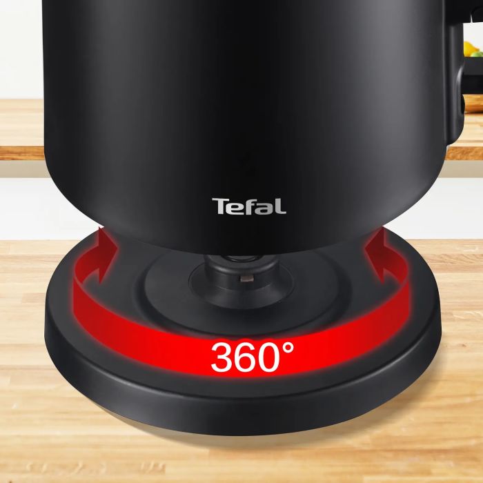 Электрочайник Tefal Thermo Protect, 1.5л, пластик, черный