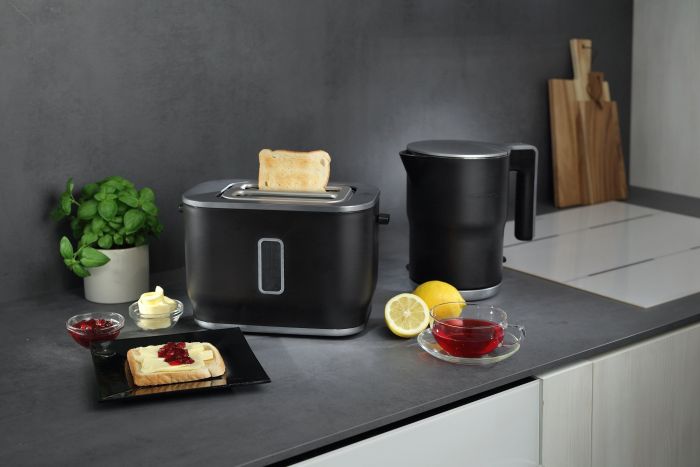 Электрочайник Gorenje 1.5л, с двойными стенками, черный матовый