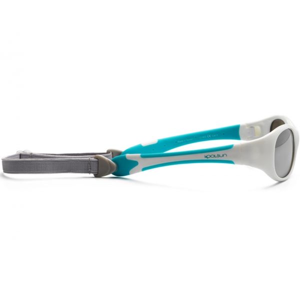 Дитячі сонцезахисні окуляри Koolsun Flex, 3-6р, біло-бірюзовий