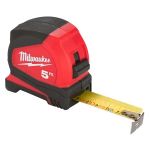 Рулетка Milwaukee Pro Compact, 5мх19мм, с фиксатором сматывания, АБС-пластик
