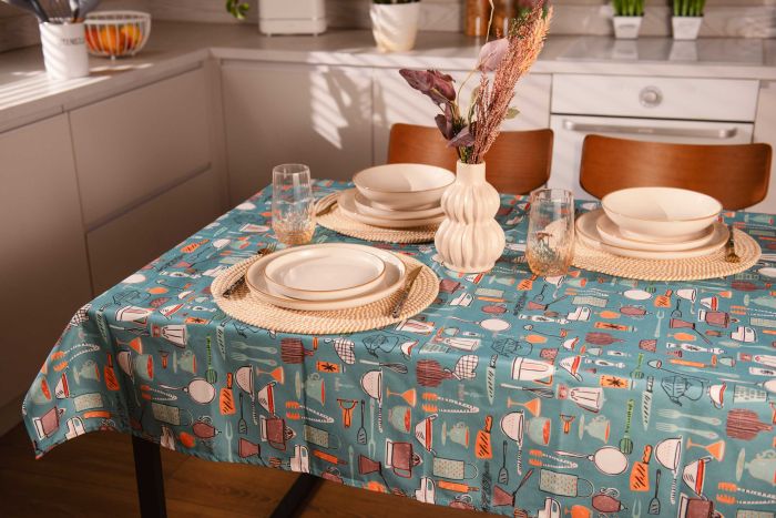 Скатерть Ardesto Cookery 140х180см, 90% полиэстер, 10% хлопок