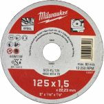 Диск отрезной Milwaukee по металлу, 125х1.5х22.2мм