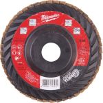 Диск лепестковый Milwaukee CERA TURBO, 125x22.2мм, K40