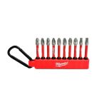 Биты Milwaukee Shockwave carabiner2, набор 10шт, сталь