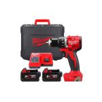 Шуруповерт-дрель аккумуляторная Milwaukee M18 BLPDRC-502C 18В 2х5А·час М12-М18 60Нм 0·1700об·мин 1.5кг