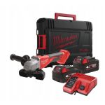Шлифмашина угловая аккумуляторная Milwaukee M18 BLSAG125X-402X 125мм 18В 2x4А·час ЗП М12-18С 11000об·мин 2.4кг кейс