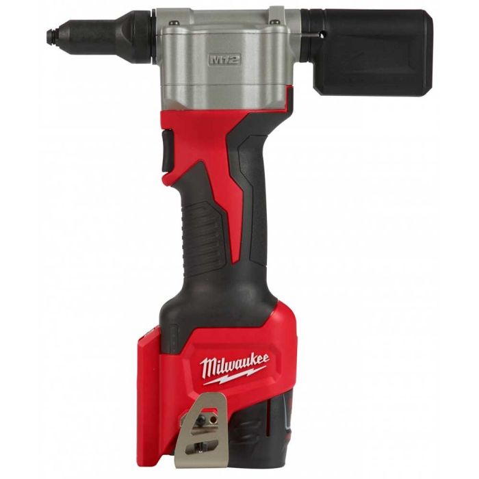 Заклепочник аккумуляторный Milwaukee M12 BPRT-201X 12В АКБ 1x2А·час ЗП C12C 2.4мм 3.2мм 4.0мм 4.8мм 2.1кг кейс