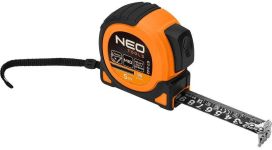 Рулетка Neo Tools Super Black, 5мx19мм, с фиксатором сматывания, магнит