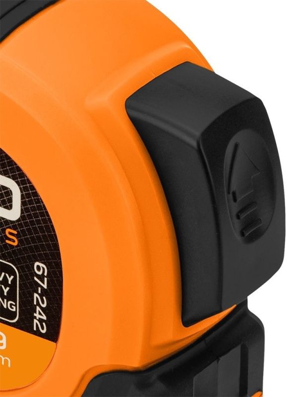 Рулетка Neo Tools Super Black, 5мx19мм, с фиксатором сматывания, магнит