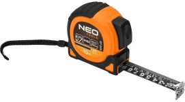 Рулетка Neo Tools Super Black, 10мx25мм, с фиксатором сматывания, магнит