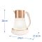Электрочайник Russell Hobbs Calm, 1.7л, стекло, музыка, подсветка, сенсор, бело-медный