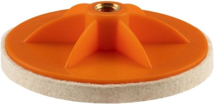 Диск полировальный Neo Tools, губка средней жесткости, M14, 125x10мм