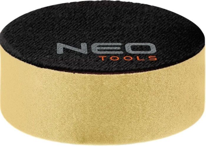 Диск полировальный Neo Tools, губка мягкая, на липучке, 80x25мм