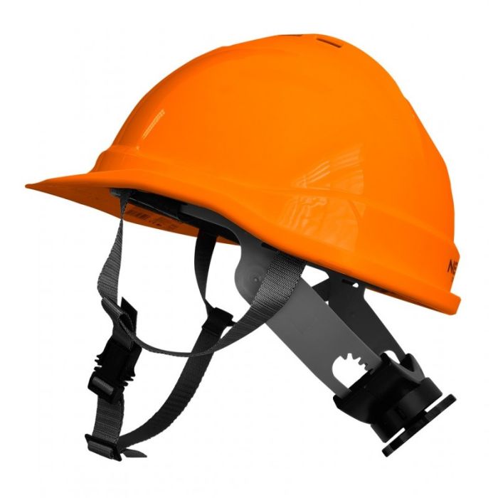Каска защитная Neo Tools, пластик ABS, пряжка для регулировки, оранжевый.
