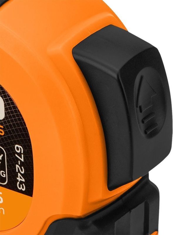 Рулетка Neo Tools Super Black, 5мx25мм, с фиксатором сматывания, магнит