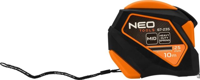 Рулетка Neo Tools, 10мx25мм, с фиксатором сматывания, магнит