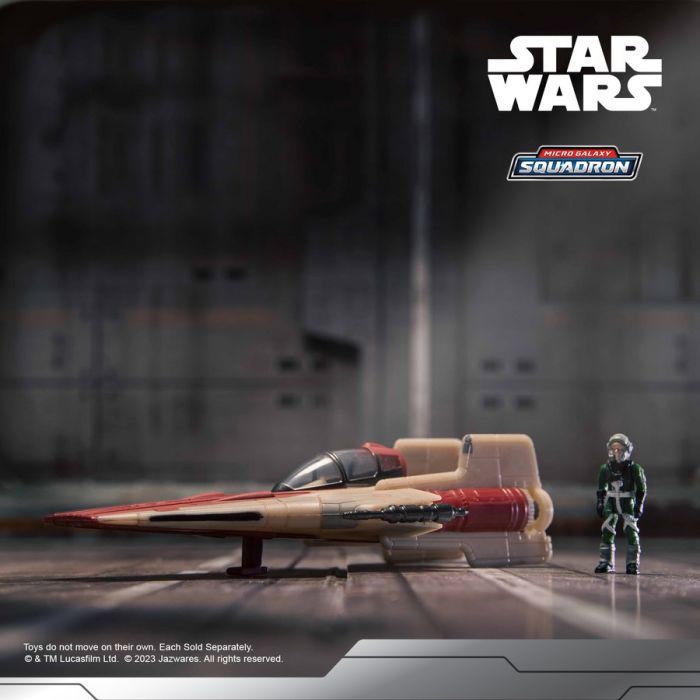 Игровая коллекционная фигурка Star Wars Small Vehicle Транспорт и фигурка A-Wing 7.5см