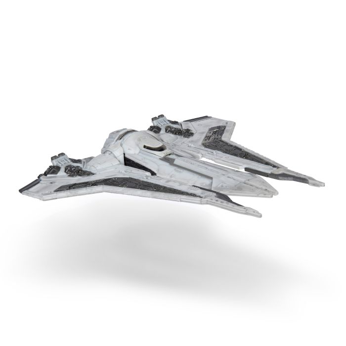 Игровая коллекционная фигурка Star Wars Medium Vehicle Транспорт и фигурка Kom'rk-Class Mandalorian Starfighter 12.5см