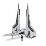Ігрова колекційна фігурка Star Wars Medium Vehicle Транспорт та фігурка Kom'rk-Class Mandalorian Starfighter 12.5см