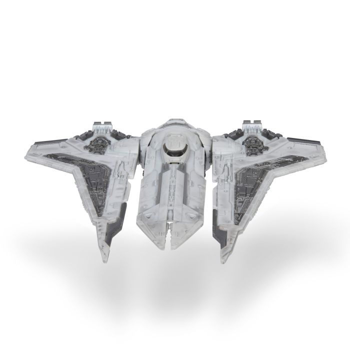 Игровая коллекционная фигурка Star Wars Medium Vehicle Транспорт и фигурка Kom'rk-Class Mandalorian Starfighter 12.5см
