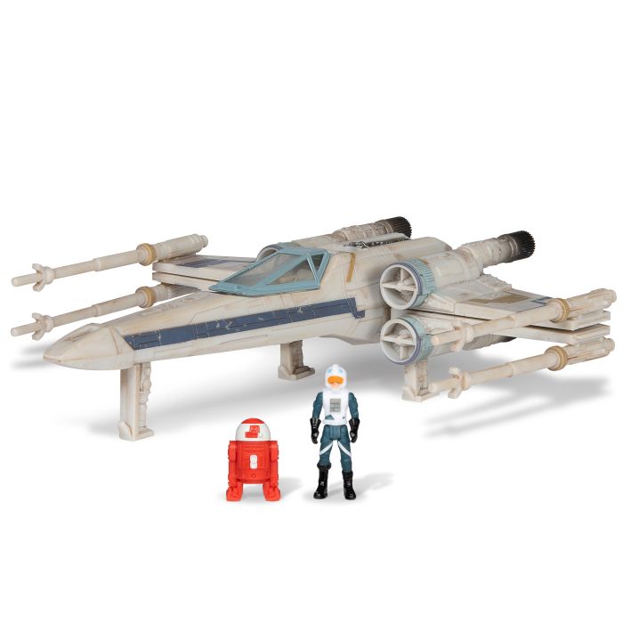 Ігрова колекційна фігурка Star Wars Medium Vehicle Транспорт та фігурка X-Wing (Blue 1) + Antoc Merric & R2-R9 12.5см