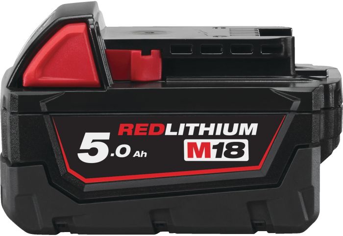 Набор аккумулятора и зарядного устройства Milwaukee 1х12В 2А час Redlithium M12, 2х18В 5А час Redlithium M18, ЗП M12-18FC