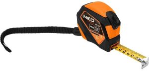 Рулетка Neo Tools, 3мx16мм, с фиксатором сматывания, магнит