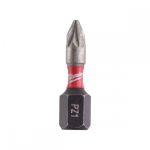 Биты Milwaukee Shockwave, набор 2шт, PZ1х25мм