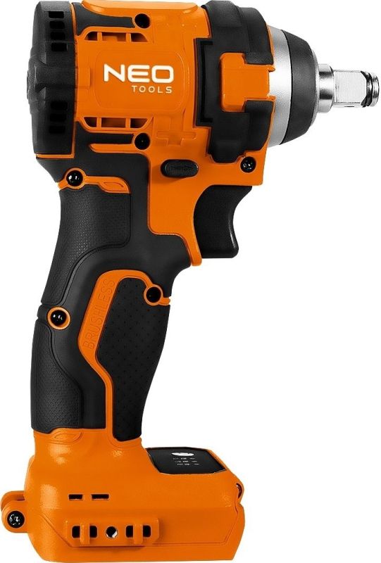 Гайковерт ударний Neo Tools Energy+ 18В безщітковий 2500об/хв 350Нм 1/2" 3 швидкості 1.1кг без АКБ та ЗП