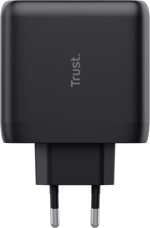 Зарядное устройство сетевое Trust Maxo 65Вт, 2xUSB-C PD, чорный