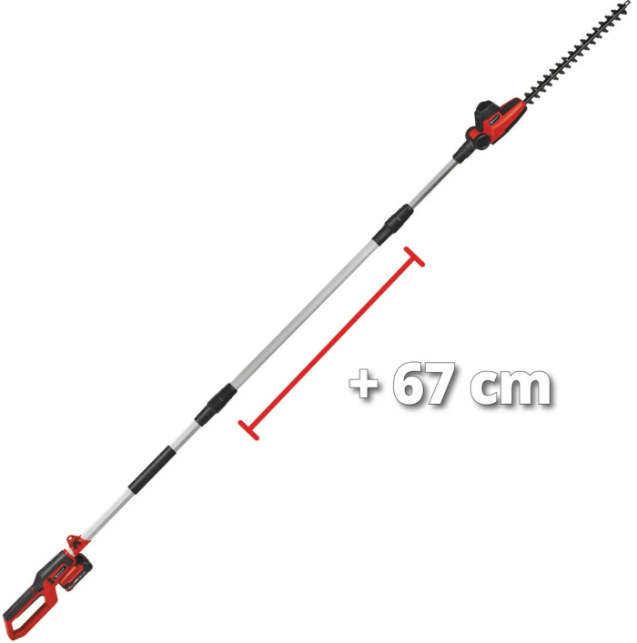 Кусторез телескопический аккумуляторный Einhell GC-HH 18/45 Li T - Solo PX, 18В 450м, 3.5кг(без АКБ и ЗУ)