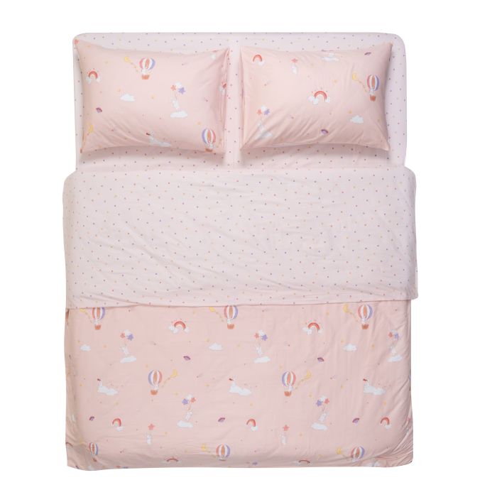 КПБ 1.5сп Ardesto Gloria, пододеяльник 160х220см, простынь 160х220см, наволочки (2) 50х70см, 100% хлопок, сатин, радость, розовый
