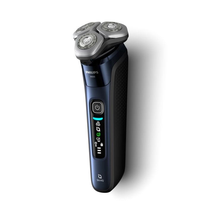 Бритва електр. Philips Series i9000 Prestige SkinIQ роторная,  бритв.головок-3, Li-Ion, сух.+влажн., индикат. заряда, тверд. чехол, синий
