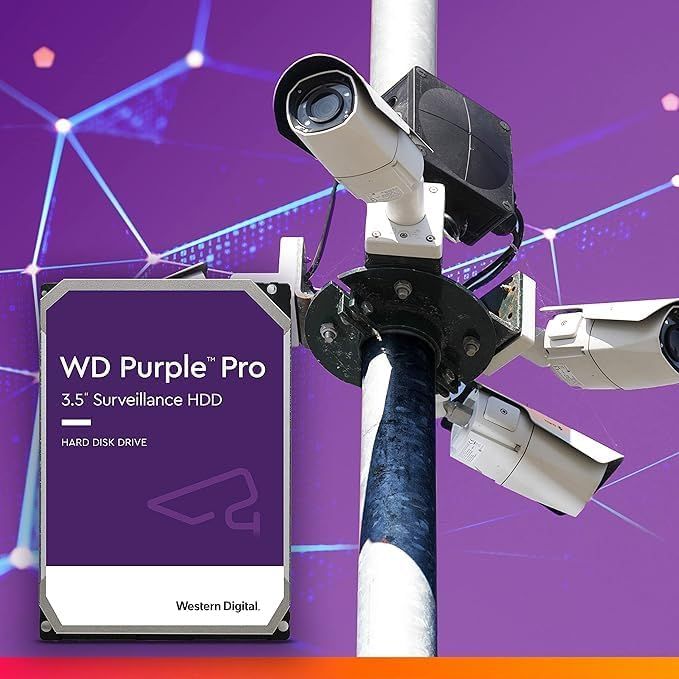 Жорсткий диск WD 10TB 3.5" 7200 512MB SATA Purple Pro Surveillance