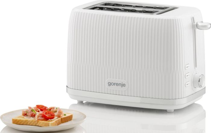 Тостер Gorenje 850Вт, металл/пластик, белый