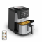 Мультипіч Tefal Easy Fry Silence, 1670Вт, чаша-5л, сенсорне керув., 10 програм, пластик, нерж. сталь-чорний