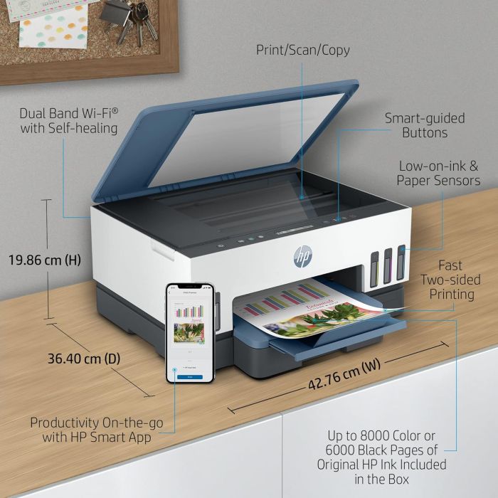 МФУ A4 HP Smart Tank 725 c Wi-Fi