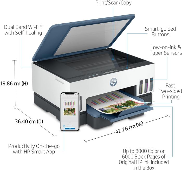 МФУ A4 HP Smart Tank 725 c Wi-Fi