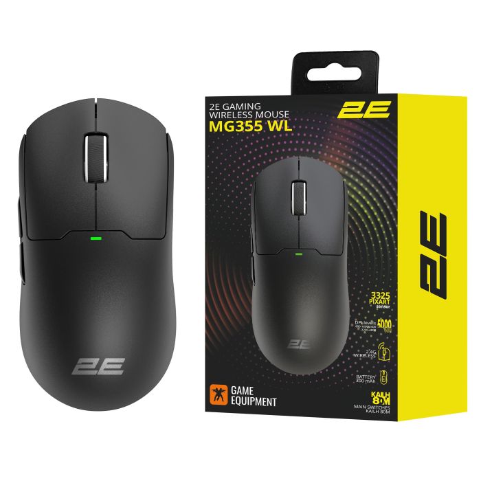 Мышь 2E GAMING MG355 WL, USB-A/WL, чёрный