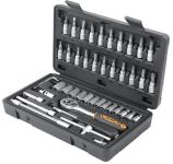Набор инструментов Tolsen, 1/4", 46шт, CrV и S2