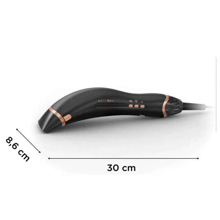Фен Rowenta Ultimate Experience Air Motion, 1300Вт, режимов-3, иониз-я, хол. обдув, черный