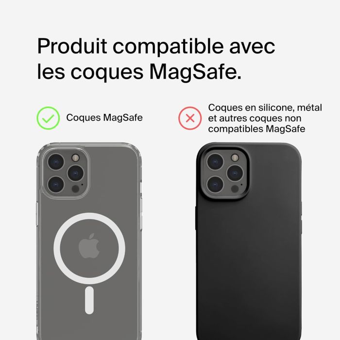 Зарядний пристрій бездротовий Belkin 3в1 Magnetic Pad Qi2 15Вт, чорний