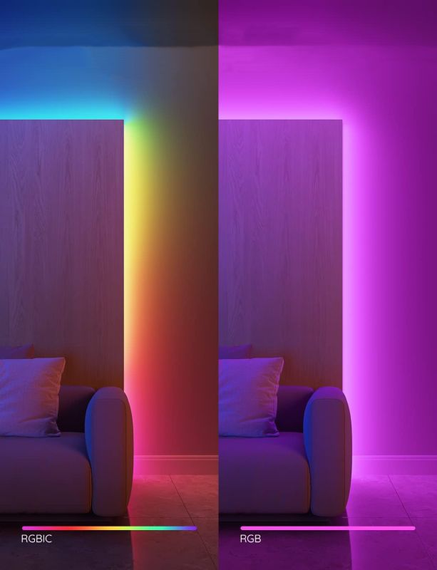 Лента светодиодная умная Govee H612C Strip Light S With Protective Coating, 10м, RGBICW, WI-FI/Bluetooth, білий